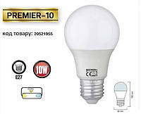 Світлодіодна лампа HOROZ ELECTRIC PREMIER-10 A60 10 Вт 4200K E27
