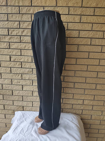 Спортивні штани утеплені чоловічі трикотажні на флісі, є великі розміри SPORT, фото 1