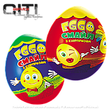 Saadet Шоколадне яйце з сюрпризом "Егго Смайл" 25г - (24шт в уп), фото 2