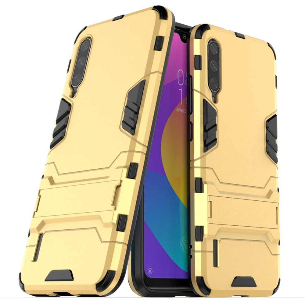 Чохол Hybrid case для Xiaomi Mi 9 Lite (Mi CC9) бампер з підставкою золотий