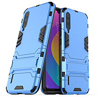 Чохол Hybrid case для Xiaomi Mi 9 Lite (Mi CC9) бампер з підставкою блакитний