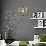 Золотий годинник Месники Годинник супергерої Marvel Годинник з ретро пластинки Тихий хід годинника Годинник для підлітка 30 см, фото 2