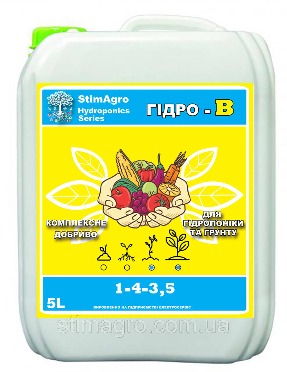 StimAgro добрива для гідропоніки та грунту ГІДРО-В 1-4-3,5 5L