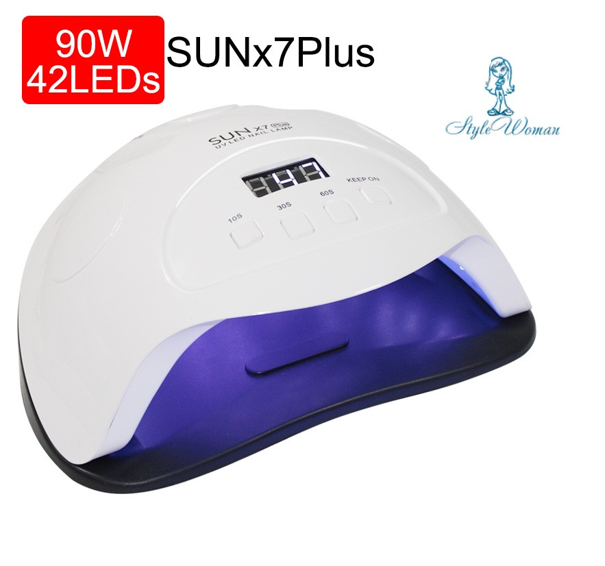 UV LED лампа для сушіння нігтів SUN X 7 Plus 90вт 42 діодів