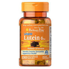 Puritan's Pride Lutein 6 mg, Лютеїн (100 капс.)