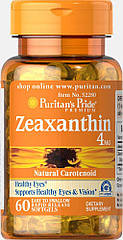 Puritan's Pride Zeaxanthin 4 mg, Зеаксантин, для зору (60 капсул.)