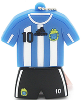 Футбольная форма Месси - Оригинальная Флешка на 4 ГБ, № 10 Messi, Adidas
