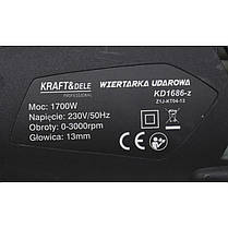 Ударний дриль 13 мм 1700 Вт Kraft&Dele KD1686-Z, фото 5