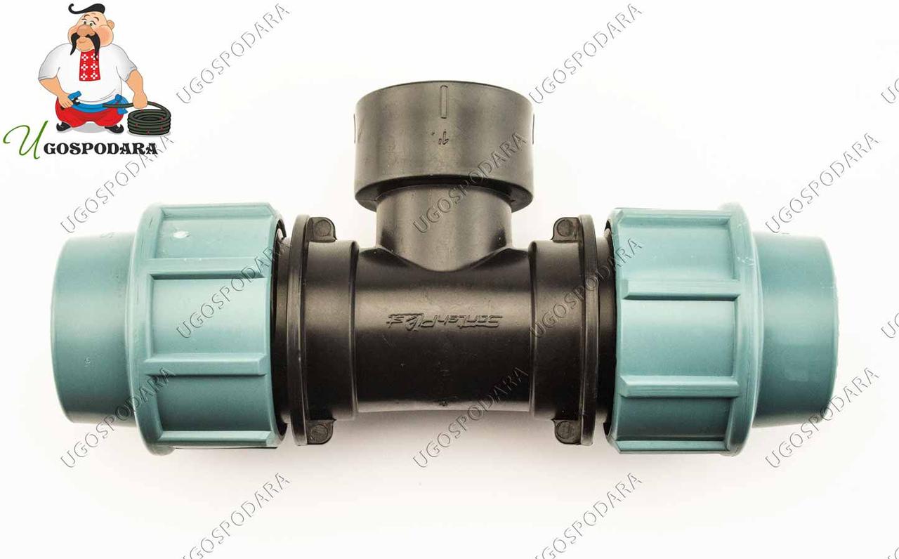 Трійник внутрішня різьба ТВР SantehPlast 32х3/4"х32 (32х3/4"х32)