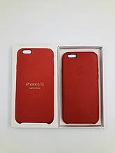 Шкіряний чохол Apple Leather Case для iPhone 6/6s Red