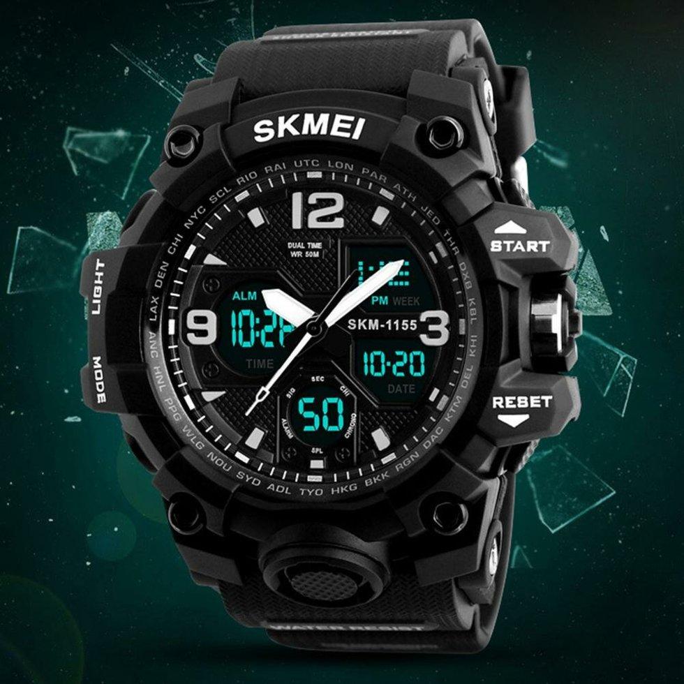 Спортивні годинник SKMEI 1155 (водонепроникні) колір - чорний