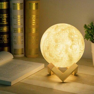 Настольный светильник 3D Луна Moon Lamp (без аккумулятора) - фото 3 - id-p1085875495