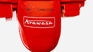 Захист для ніг (гомілка+фути) ARW червона розбирається WKF розмір S для єдиноборств, фото 4
