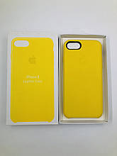 Шкіряний чохол Apple Leather Case для iPhone 7/8 Spring Yellow