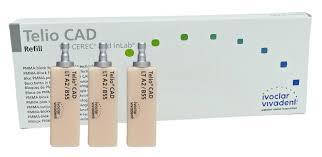 Telio CAD for CEREC/inLab LT розмір В55 блок -3 шт, Ivoclar Vіvadent.