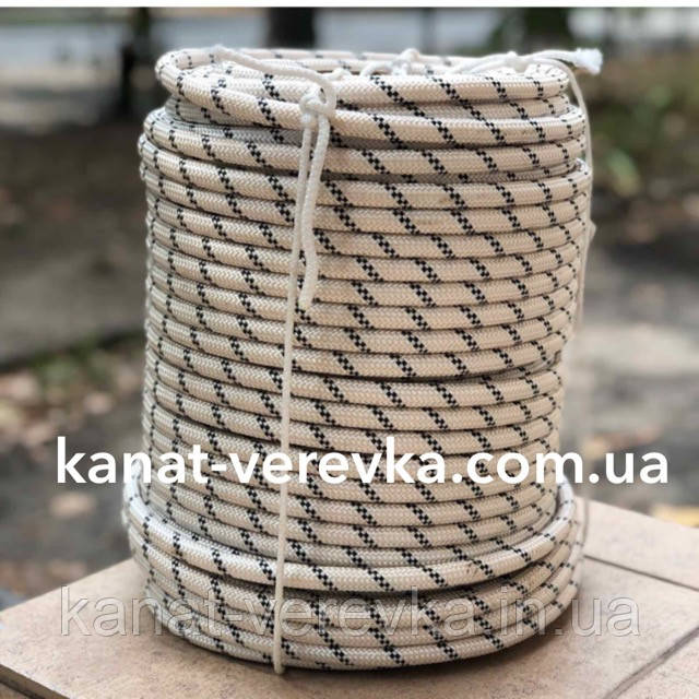 Шнур капроновий 12 мм 50 м, поліамідний (міцний)