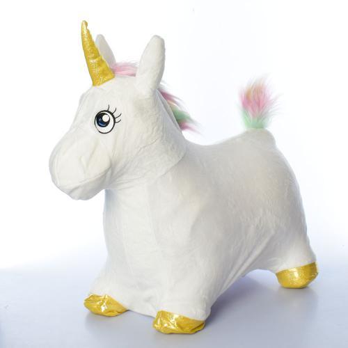 Стрибун конячка Єдиноріг MS 2931 надувна дитяча іграшка-тренажер, фото 1