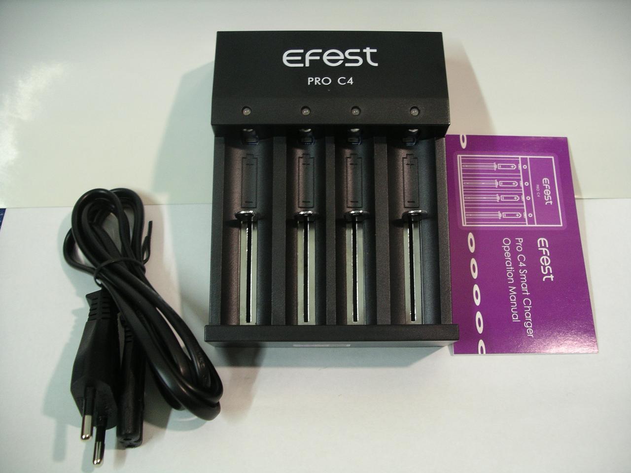 Зарядний пристрій Efest PRO C4 Charger