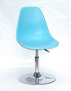 Стілець поворотний на одній ніжці регульований Nik CH-Base Onder Mebli, колір блакитний 52