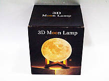 Настільний світильник нічник 3D Moon Lamp (Луна), фото 6