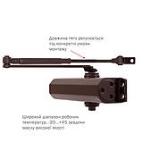 Доводчик дверний RYOBI 1504 STD c ножицями коричневий, фото 7