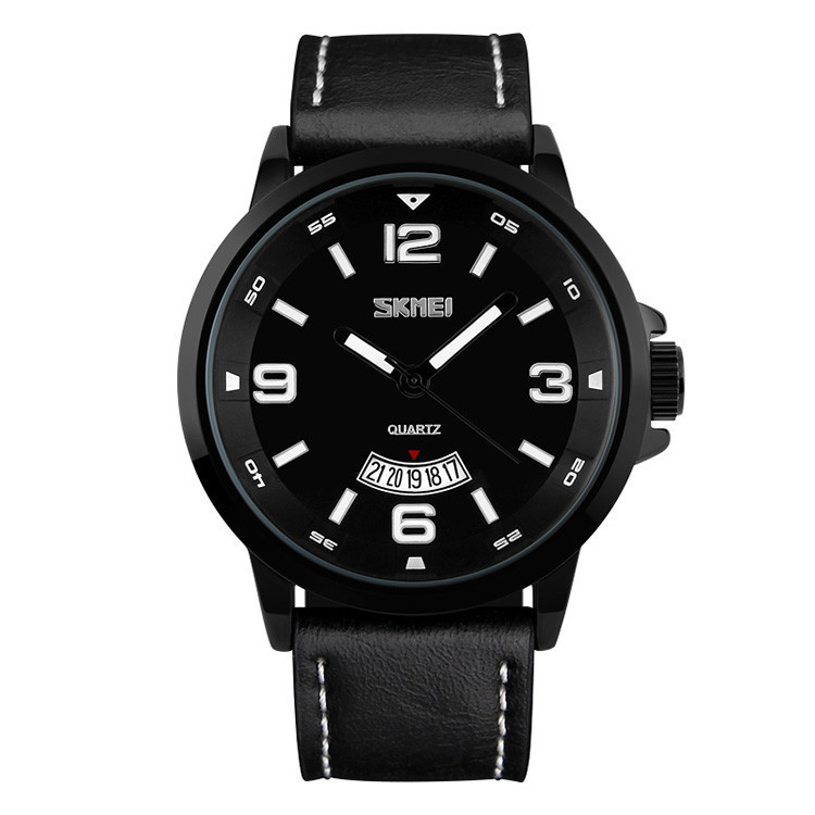 Класичний чоловічий годинник Skmei 9115 Profi Black