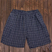 Чоловічі шорти в клітинку великого розміру (Льон)