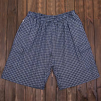 Чоловічі шорти в клітинку великого розміру (Льон)