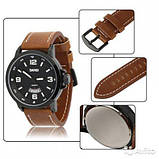 Класичний чоловічий годинник Skmei 9115 Profi Brown, фото 4