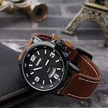 Класичний чоловічий годинник Skmei 9115 Profi Brown, фото 5