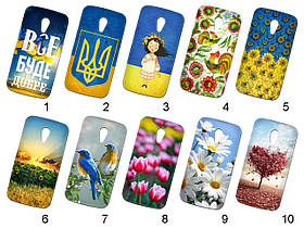 Силіконовий чохол із малюнком для Motorola Moto G2 XT1068