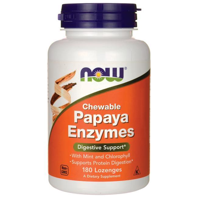 NOW Foods Papaya Enzyme 180 Chewable Tablets