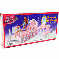 Дитяча іграшкова меблі Глорія Gloria для ляльок Барбі Спальня 2319. Облаштуйте ляльковий будиночок, фото 2
