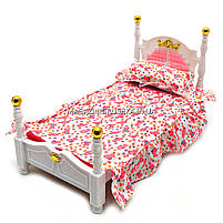 Дитяча іграшкова меблі Глорія Gloria для ляльок Барбі Спальня 2319. Облаштуйте ляльковий будиночок, фото 5