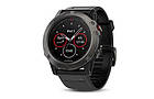 Смарт-годинник Garmin Fenix 5X Slate Gray Sapphire with Black Band з чорним ремінцем, фото 3