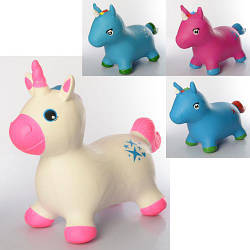 Іграшка-стрибун-човник єдиноріг MS 2690 для стрибків і розвитку координації