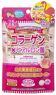 Japan Gals Колаген + гіалуронова кислота + плацента, 180 таблеток на 30 днів. До 12/2026