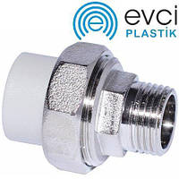 Американка PP-R 20×1/2" з зовнішньою різьбою EVCI