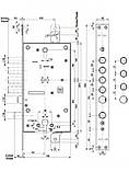 Mottura 54.797S Замок врізний двосистемний (лівий), фото 2