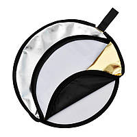GODOX 110 см 5 в 1 фото відбивач рефлектор Pioneer 32" золото срібло білий чорний і прозорий відтінок