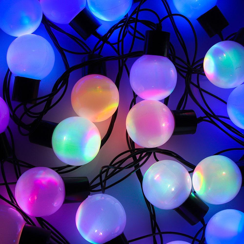 Гірлянда матова кулька 40 LED, 5 м (флеш) 18 мм, фото 1