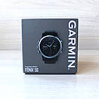 Смарт-годинник Garmin Fenix 5S Silver with Black Band з чорним ремінцем, фото 3