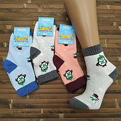 Шкарпетки дитячі - підліткові махрові Житомир Україна розмір 14-16 ( випадкове асорті) пінгвіни НДЗ-070834
