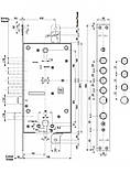 Mottura 54.797D Замок врізний двосистемний (правий), фото 2
