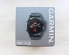 Смарт-годинник Garmin Fenix 5 Sapphire, Black with Black Band з чорним ремінцем, фото 3