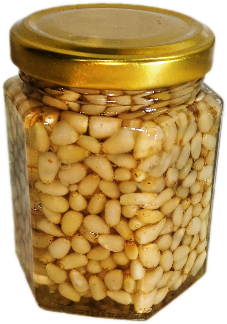 Мед із кедровим горіхом 230 г, фото 1