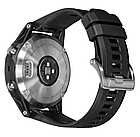 Смарт-годинник Garmin Fenix 5 Silver with Black Band з чорним ремінцем, фото 3