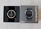 Смарт-годинник Garmin Fenix 5 Silver with Black Band з чорним ремінцем, фото 7