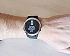 Смарт-годинник Garmin Fenix 5 Silver with Black Band з чорним ремінцем, фото 9