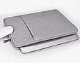 Сумка чохол для Macbook 12/ macbook Air 11" - темно сірий, фото 5